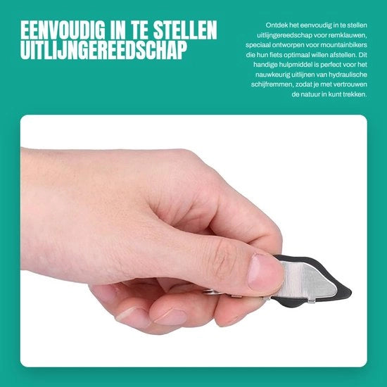 Uitlijngereedschap con design antikras - Regolatore di distanza - Accessori freno bicicletta - Allineamento idraulico - Acciaio inossidabile - Installazione facile - Regolatore freno