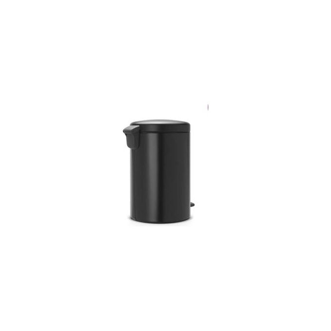Brabantia 114106 NewIcon Pattumiera a Pedale 20 L Chiusura Ammortizzata Base Antiscivolo Acciaio Matt Black