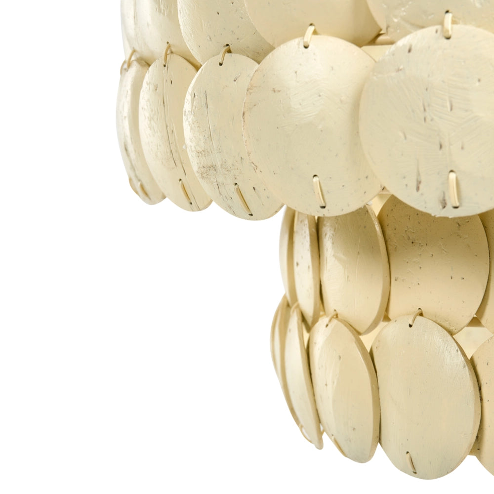 Lampadario Luce Beige Coco Shells Lampada a sospensione Stile Boho
