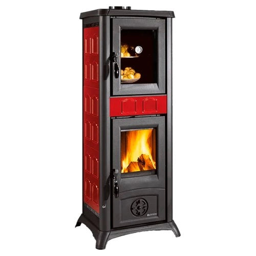 Stufa legna nordica gemma forno .165 bordeaux - 8022724008676