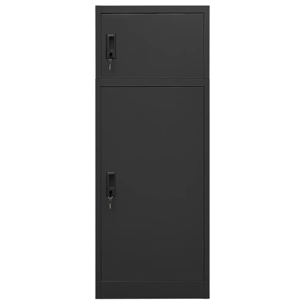 Armadietto per Sella Antracite 53x53x140 cm in Acciaio 339602