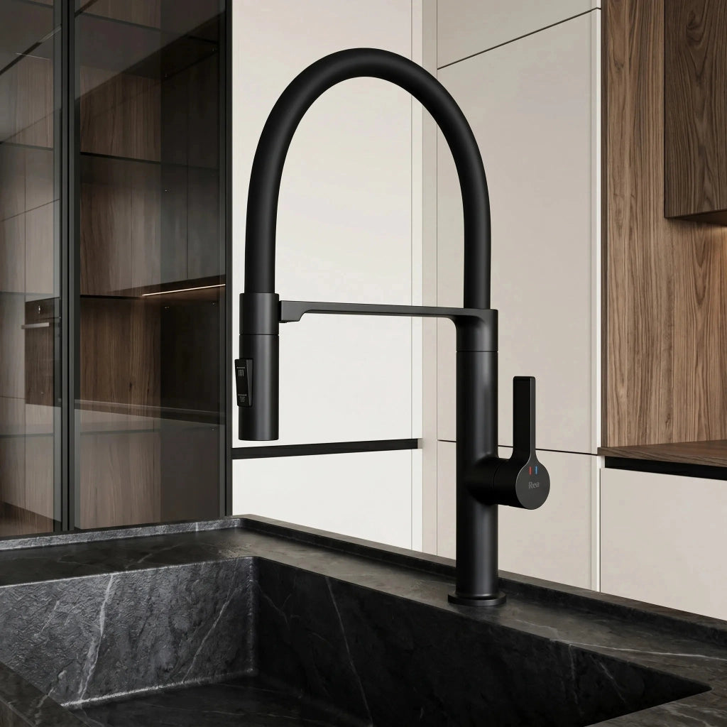 Rubinetto Da Cucina Rea Lago Black