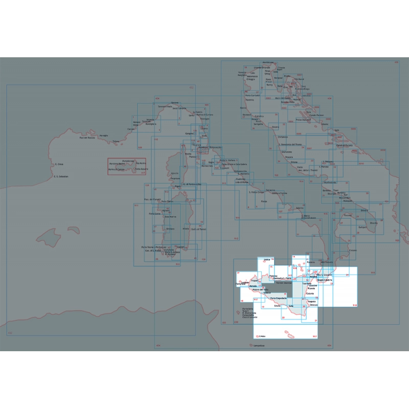 DA CAPO MILAZZO A C.ORLANDO E EOLIE FROM CAPO RAMA TO MARSALA AND EGADI ISLANDS