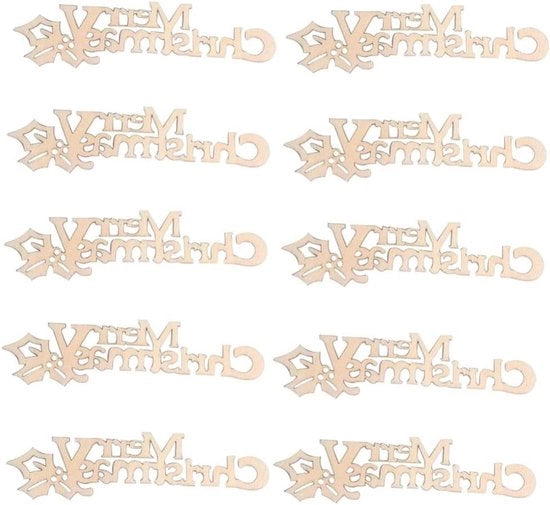 20 Stck Decorazioni di Natale in Legno Ornamenti di Natale Vivi Decorazioni di Natale per Capodanno Etichette di Natale per Artigianato DIY.