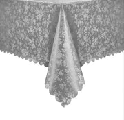 Telaio per tavolo in tessuto 100x140 cm, grigio, venduto per metro, rettangolare, 350 g/m², lavabile, telo per tavolo in plastica, 100% impermeabile, decorazione per compleanni, feste, esterno, Natale, Capodanno, tavola da pranzo