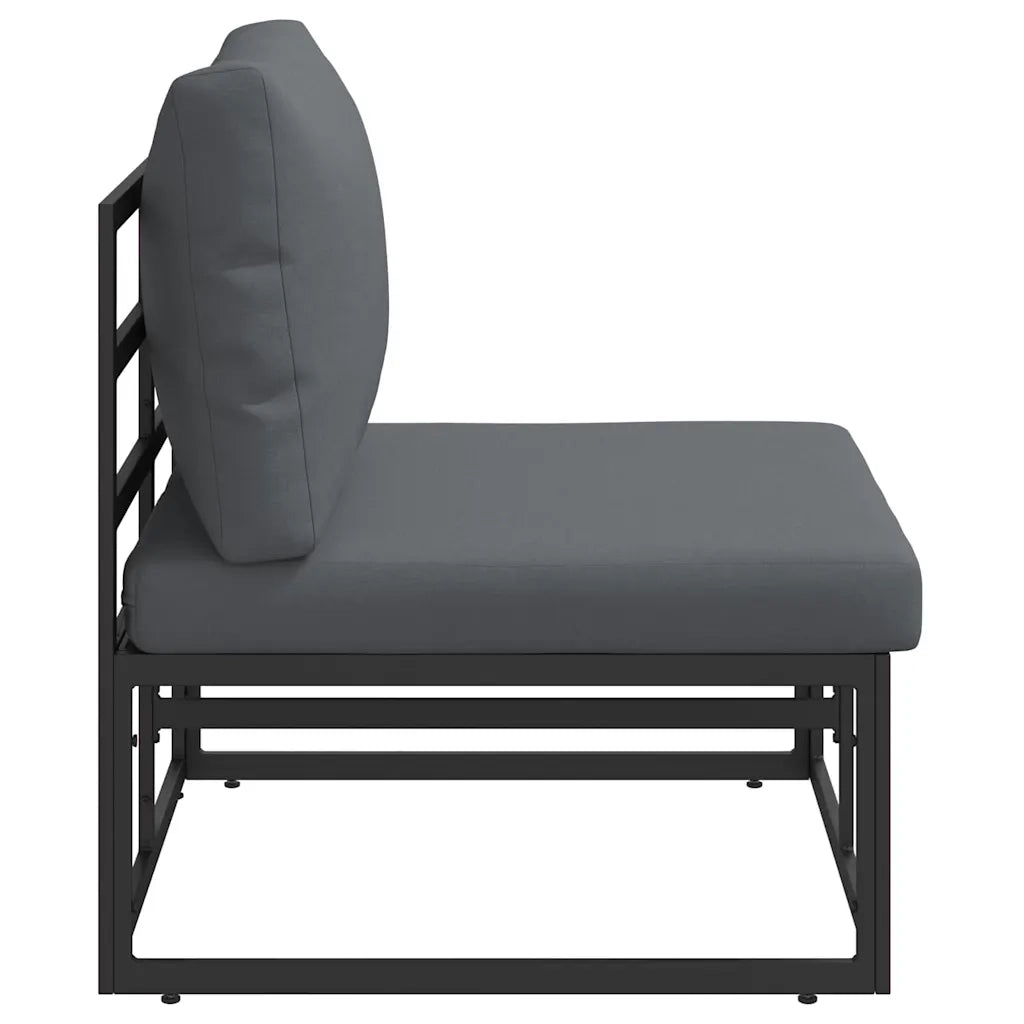 Mobili da Esterno Nero e antracite 70 x 71,5 x 71 cm Metallo 42008021