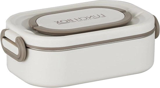 Lunchbox per bambini con scatole - colore vivace - senza rischio di frattura - scatola per bento - lunchbox sicura - una sola lastra marrone