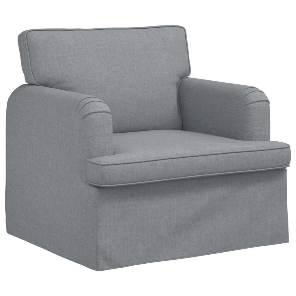 Divano Grigio chiaro 84 x 80 x 85 cm Tessuto 42024476