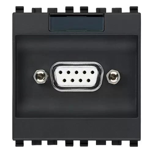 VIMAR EIKON - PRESA CONNETTORE 9P SUB D GRIGIO