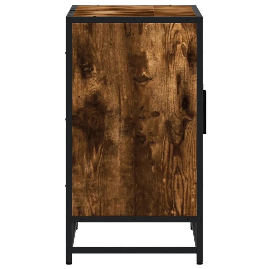 Mobile Lavabo | Armadio Lavabo Bagno Rovere Fumo 90x33x60 cm Legno Multistrato