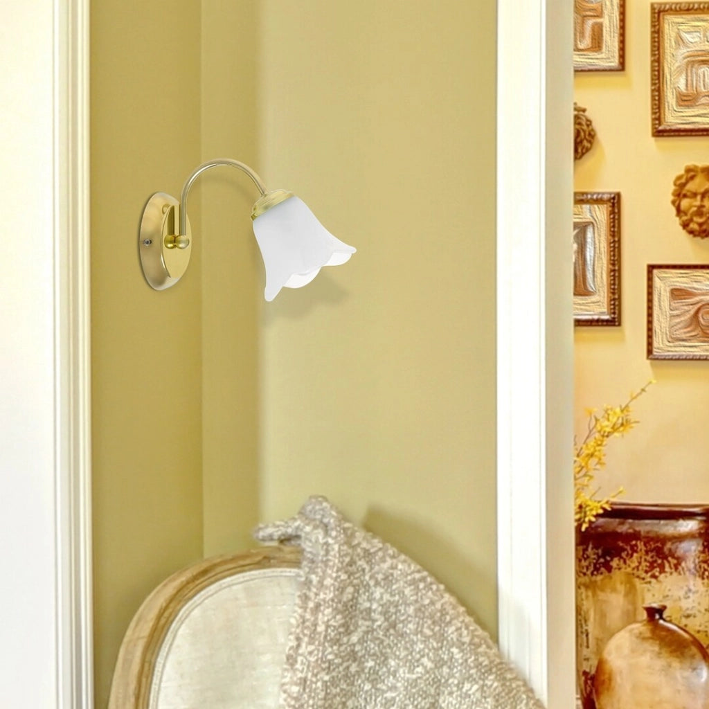 Applique classica Rafaella oro vetro E14 Rabalux 7231