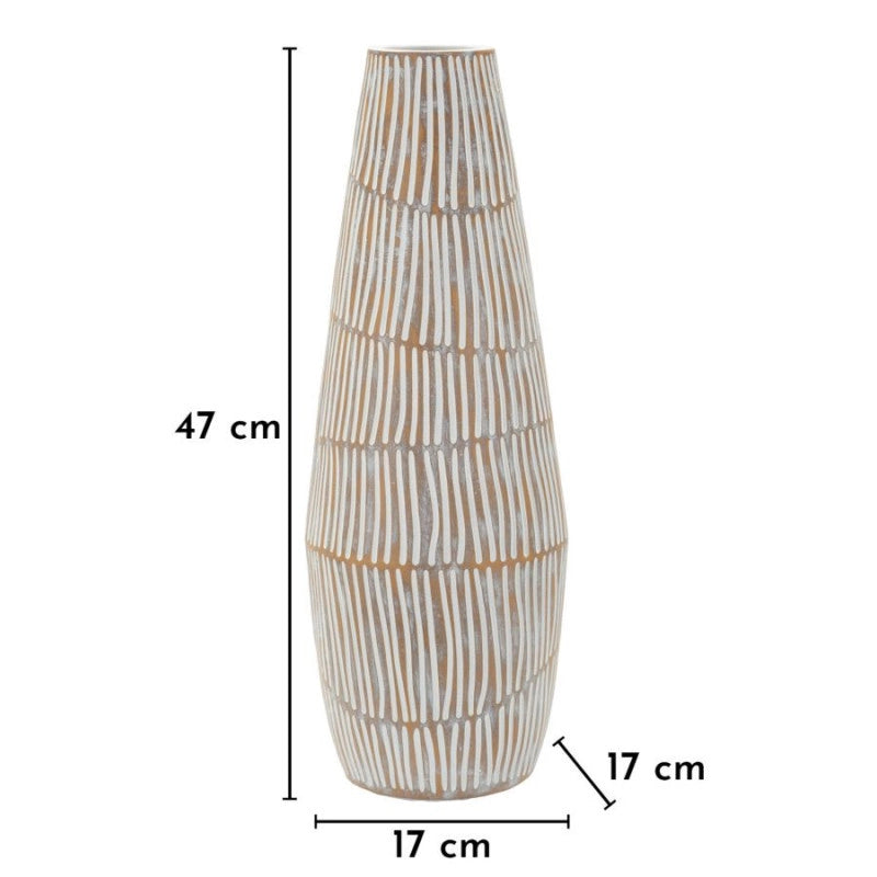 Vaso Resina Hanoi cm ø 17x47 (apertura cm ø 6)