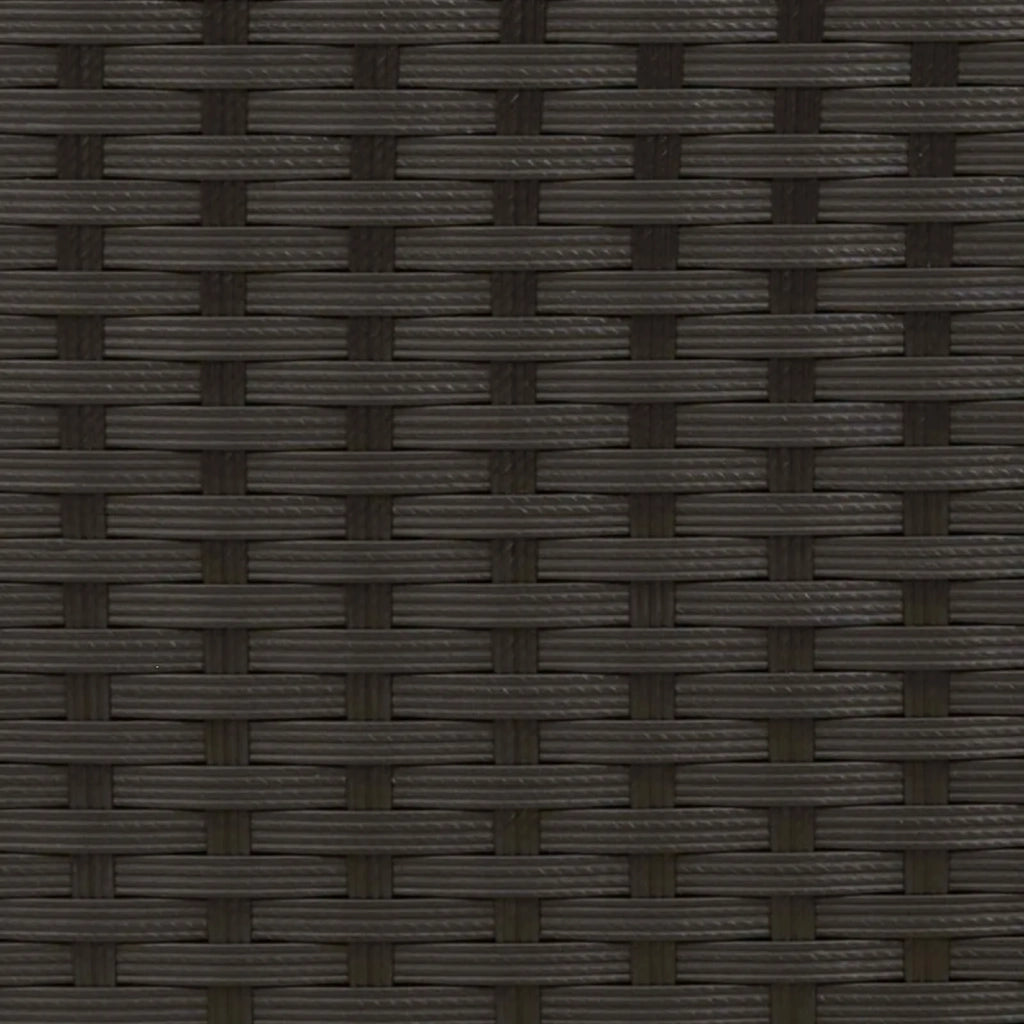 Sedia da giardino reclinabile Nero e Turchese polyrattan 42026868