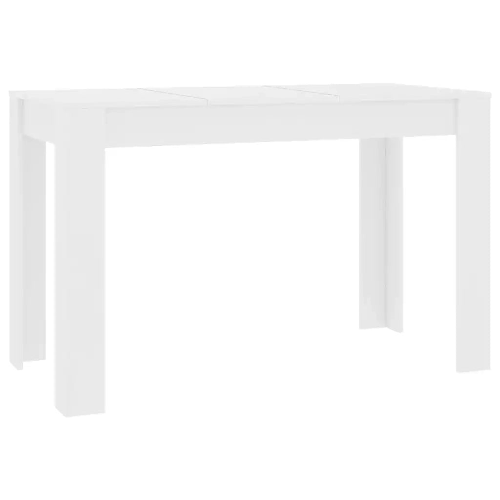 Tavolo da Pranzo Bianco 120x60x76 cm in Legno Multistrato 800432