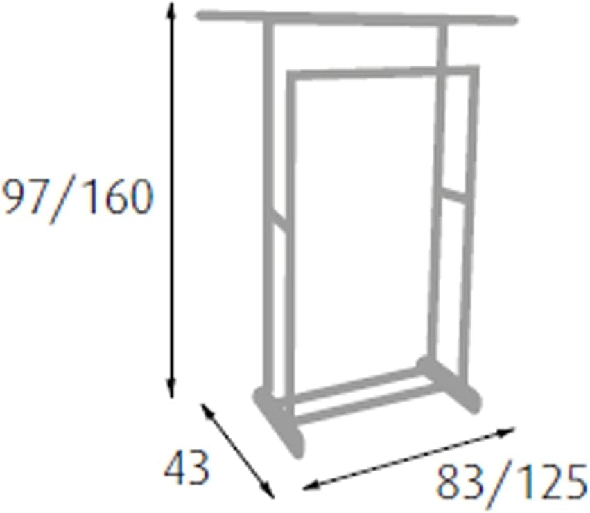 S1407133 - Stender doppio estensibile con ruote
