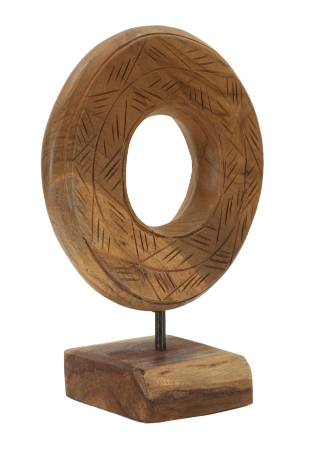 SCULTURA DORAT IN TEAK RIC. CM 20X10X28 (PEZZI UNICI - NON RIP. IN SERIE)