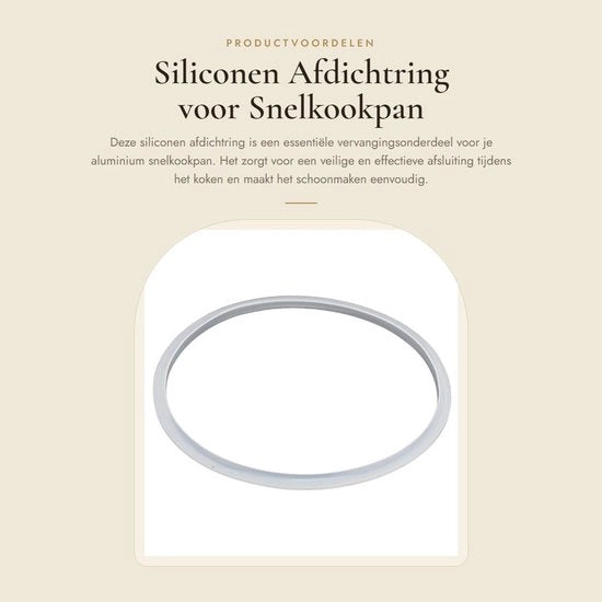 O-ring di silicona per afdichting - pacchetto di sostituzione - adatto per piastra di cottura ad induzione in alluminio - facile da pulire - duraturo e affidabile