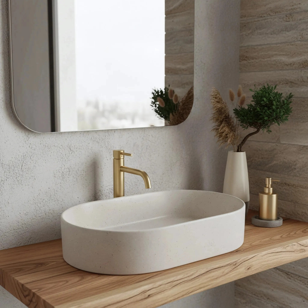 Lavabo Da Appoggio Rea Nadia 60 Sandy