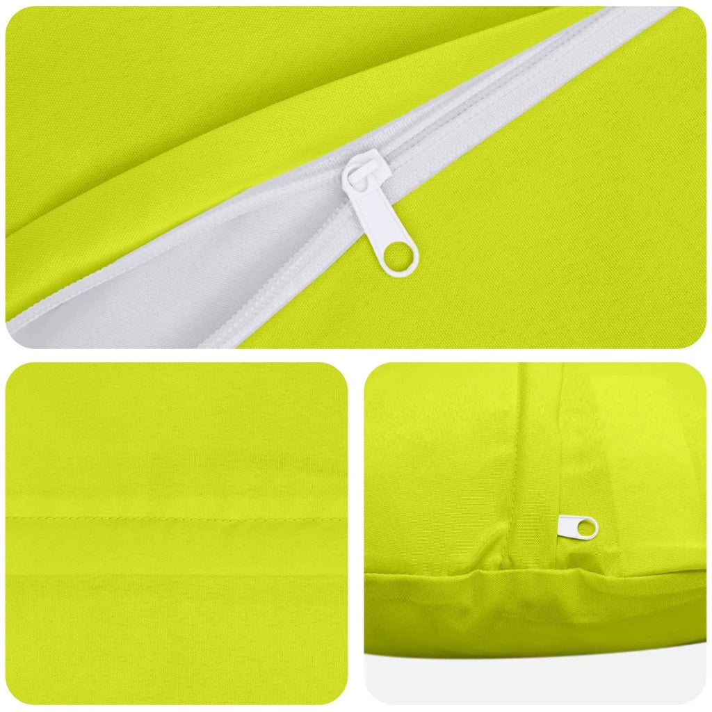 Federa 2 pcs HEERLEN Verde brillante. Ø 50 cm Poliestere 922667