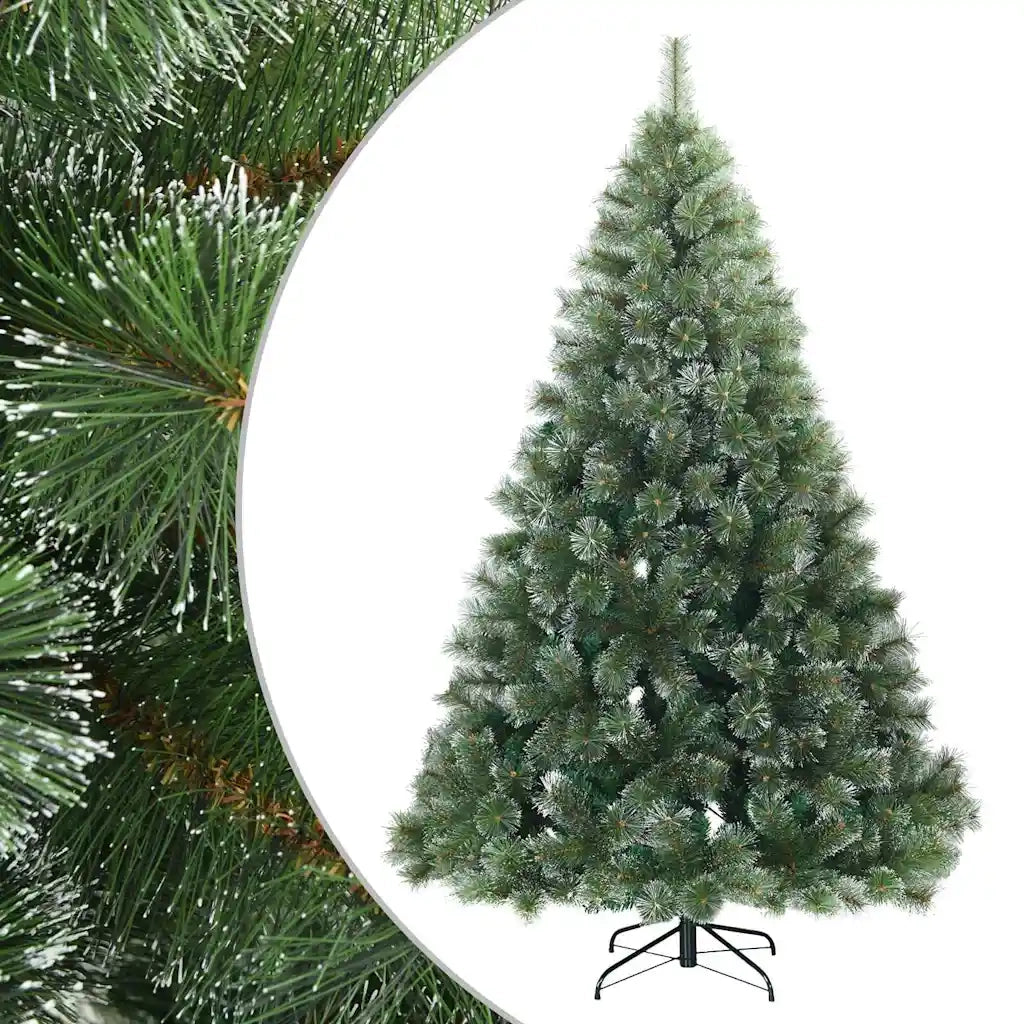 Albero di Natale Artificiale Snodato Foderato di Neve Verde 42019339