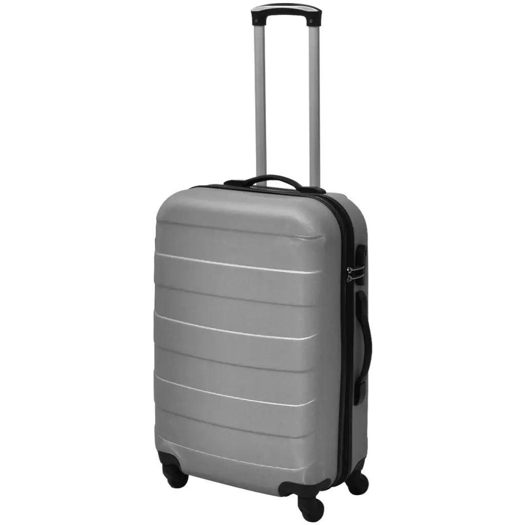 Set Trolley Rigidi 3 pz Argento 45,5/55/66 cm 91142