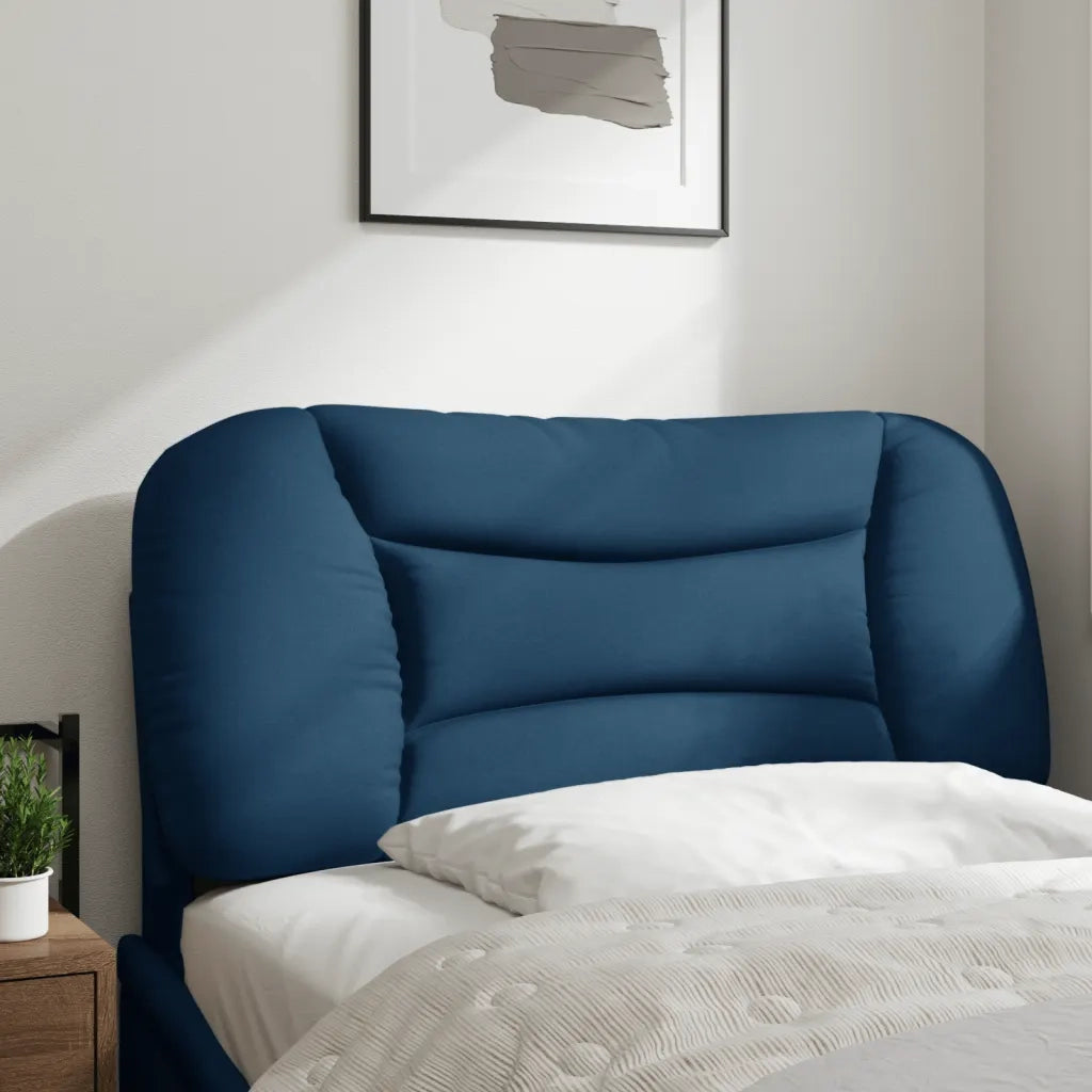 Cuscino Testiera Hvar Blu 90 cm in Tessuto 374543