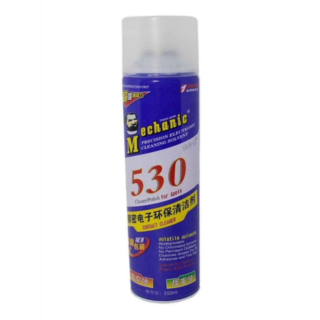 Spray Detergente Elettronica Mechanic 530 – Pulizia Professionale | 550 ml | Asciugatura Rapida, Anticorrosivo