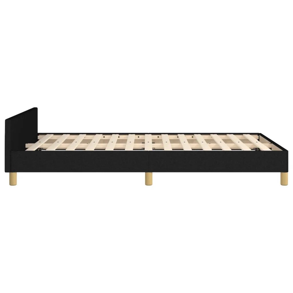 Giroletto senza Materasso Nero 120x200 cm Tessuto