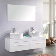 Mobile Bagno Bianco 150 cm Lavabo Incluso – White Cardellino