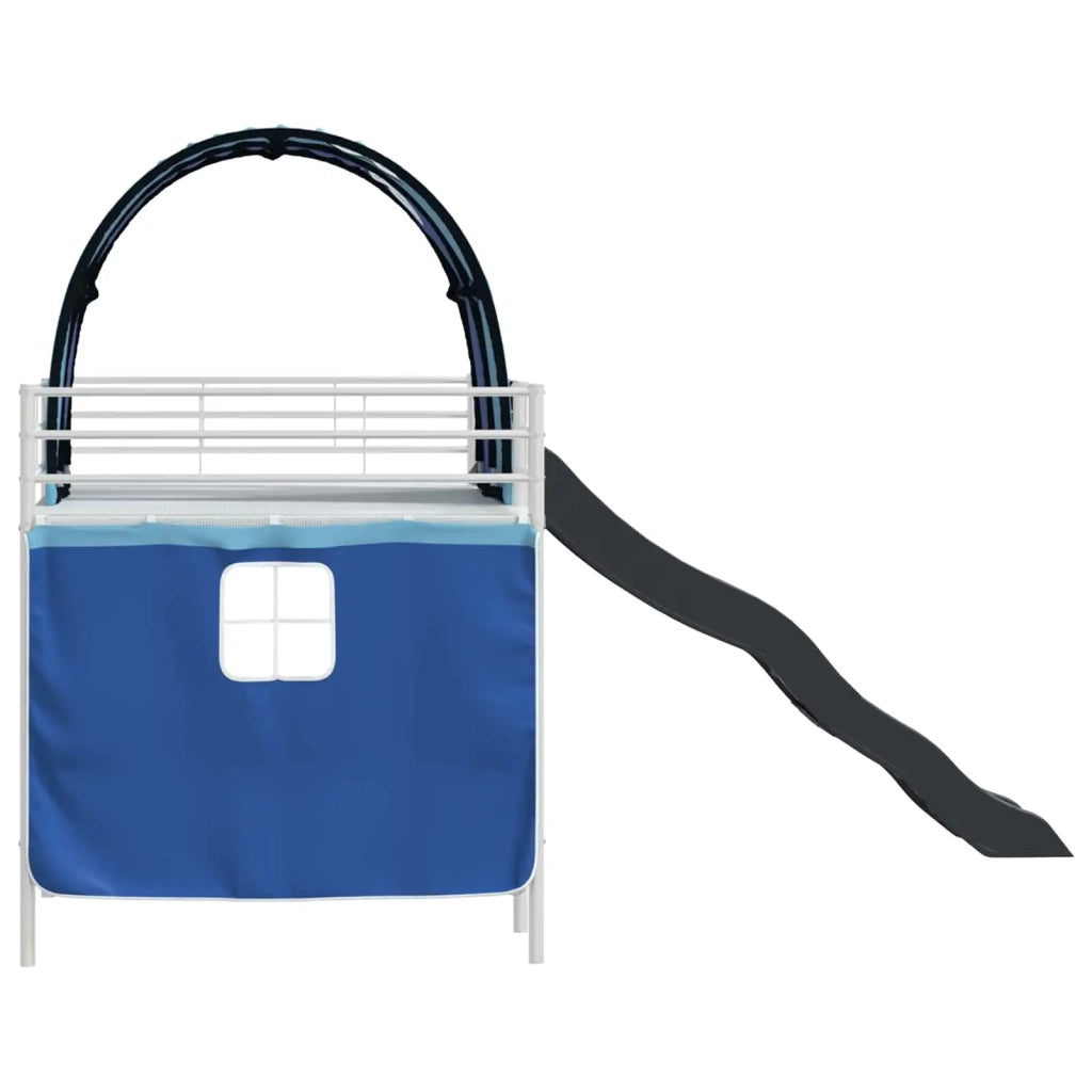 Struttura del letto loft per bambini Bianco e Blu 100 x 200 cm 42020862