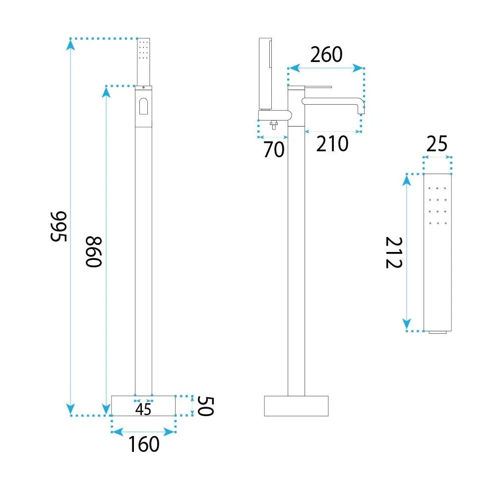 Rubinetto Indipendente Rea Clif Brush Nickel