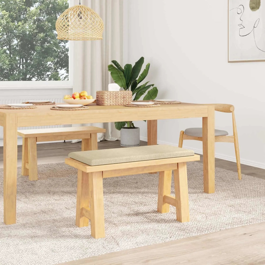 Cuscino per panchina Tessuto Crema Profondità 35 cm 42043246