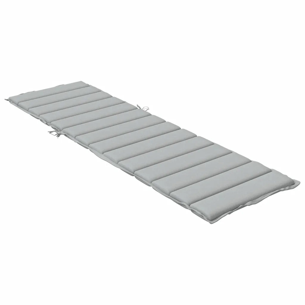Cuscino per Lettino Prendisole Grigio Chiaro Mélange 200x70x4cm 4002520