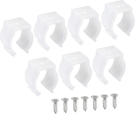 Set di 20 U Clips per tubi LED con viti