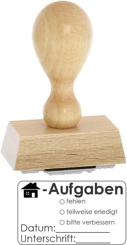 Stampa in legno per compiti scolastici con impronta in gomma 

Modello: 
Specifica tecnica: 
Codice prodotto: