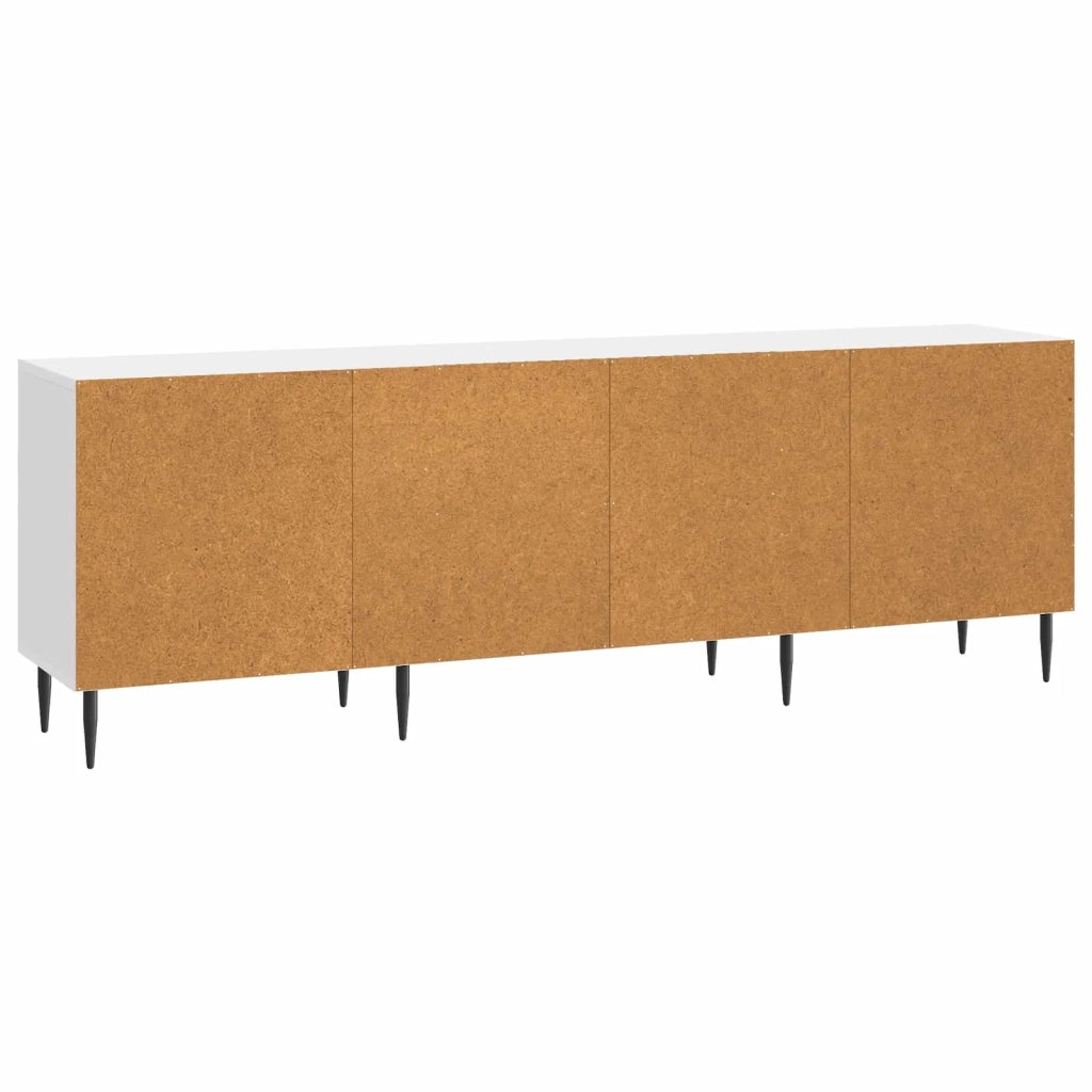 Mobile TV | Armadietto TV | Mobile Porta TV Bianco Lucido 150 x 31 x 50 cm Legno ingegnerizzato