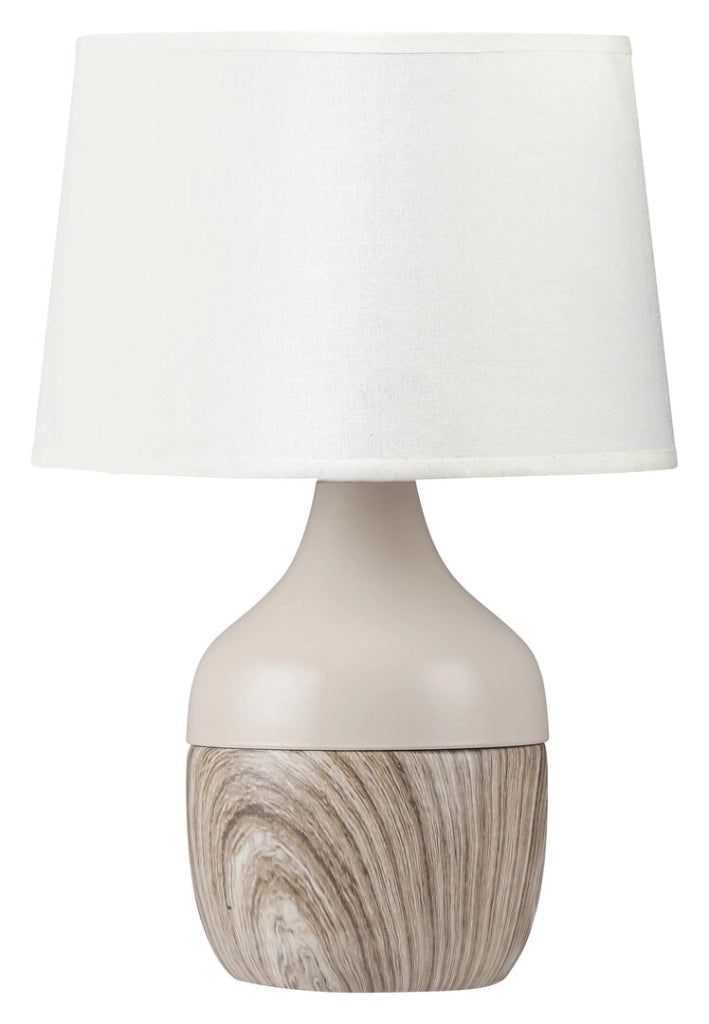 Lampada da tavolo beige con paralume E14 Yvette Rabalux