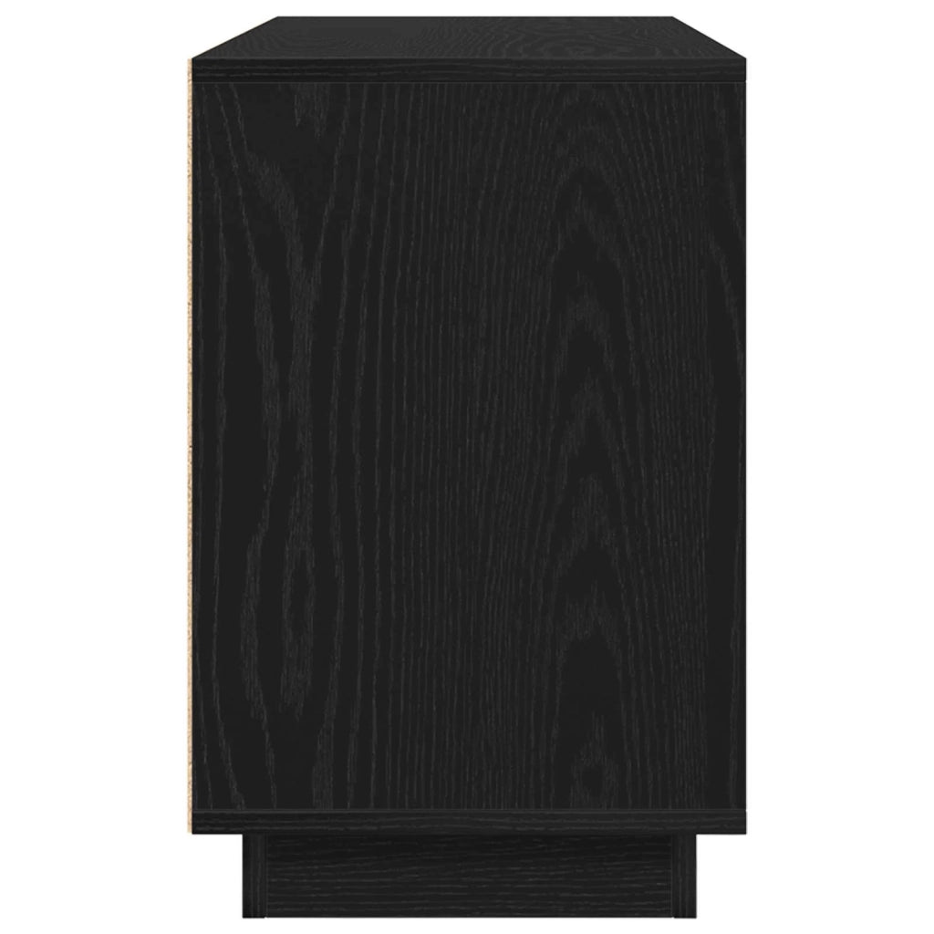 Credenza Rovere Nero 102 x 35 x 55 cm Legno multistrato 862816