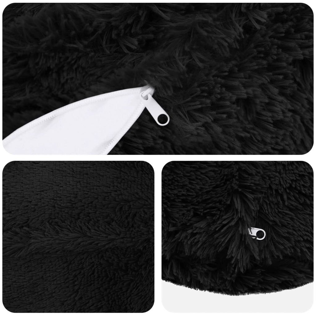 Federa 6 pcs HEERLEN Nero Ø 30 cm Fleece PV 922090