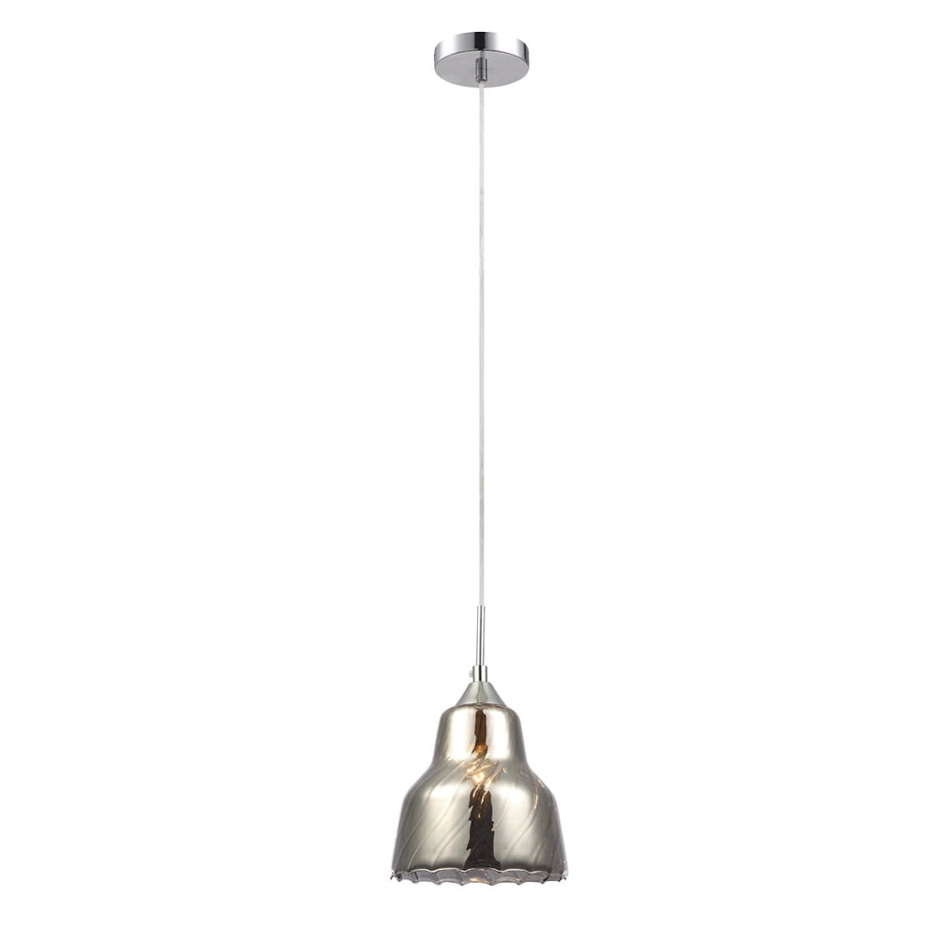 Lampada a sospensione Italux Slizza Ø16 cromata E14