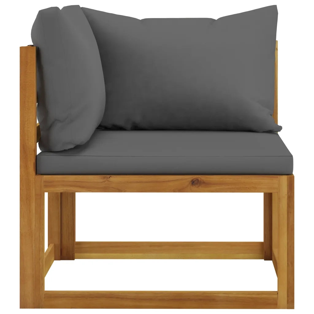 Set Divani da Giardino 7 pz con Cuscini in Massello di Acacia 3057606