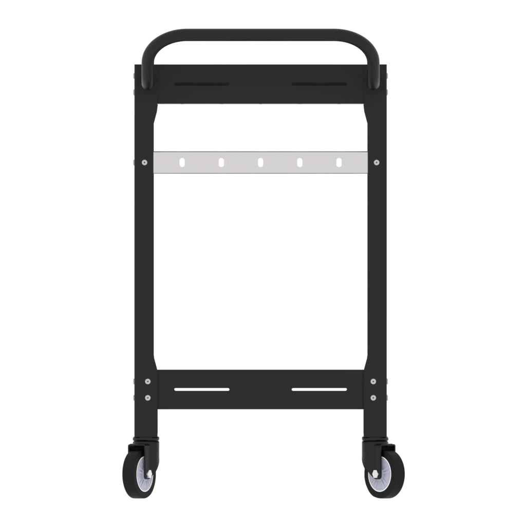 Carrello di servizio carrello da cucina/soggiorno mobile contenitore per esterni barra in acciaio 72 x 77 x 38 cm nero 03_0009222