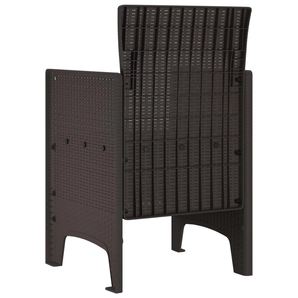Sedia da Giardino 2 pcs Marrone 53 x 49 x 85 cm Polipropilene 847453