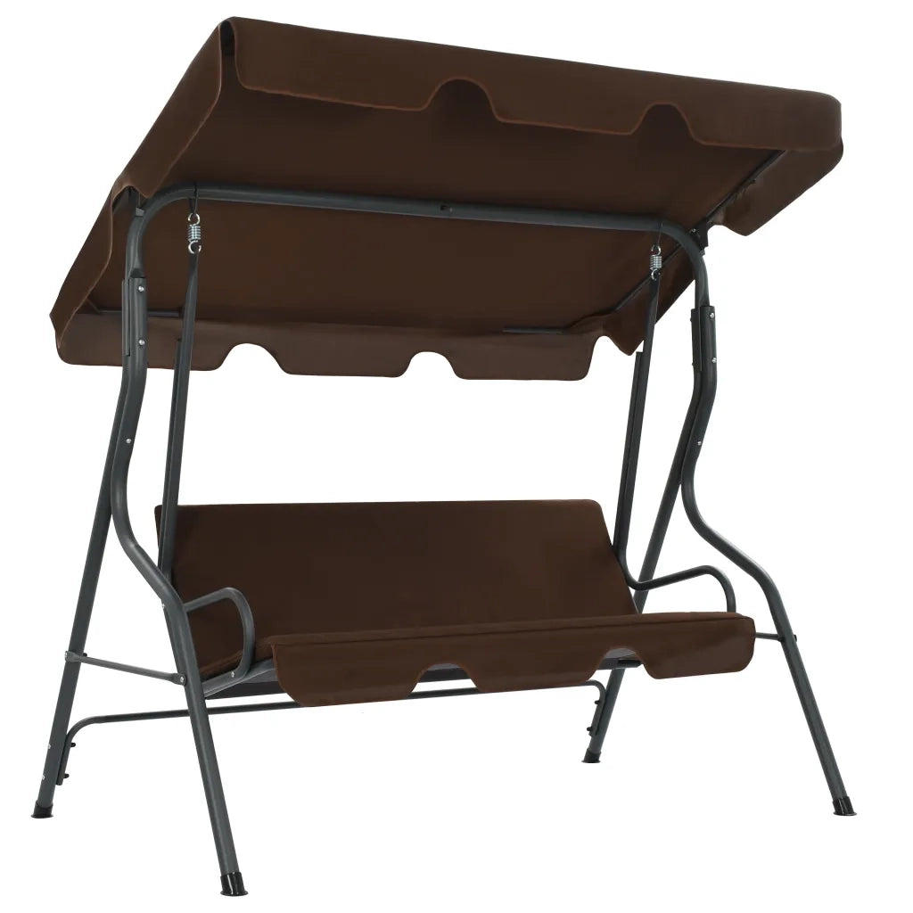 Panchina a Dondolo da Giardino | Panca da Giardino Caff¨¨ 170x110x153 cm