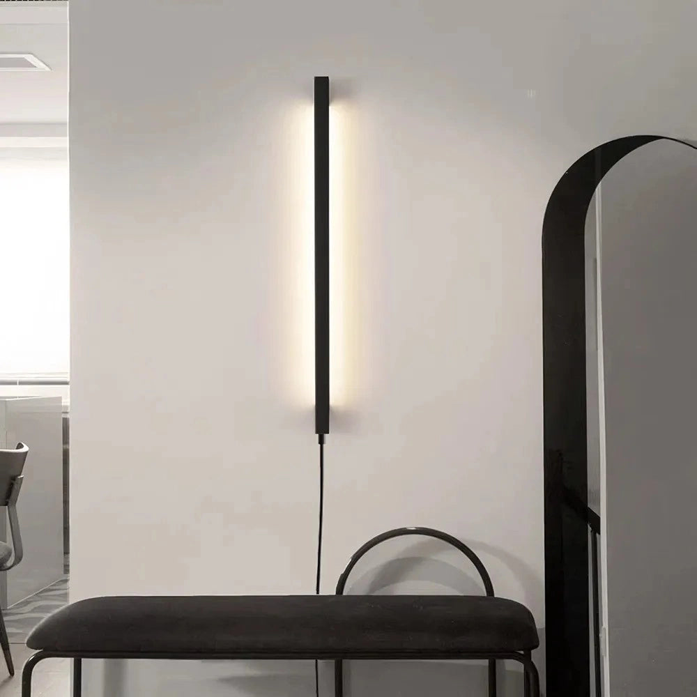 Applique Da Parete Led Lhj063-w 80cm Black