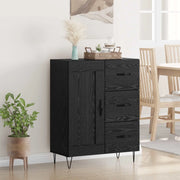 Credenza Rovere Nero 69,5 x 34 x 90 cm Legno ingegnerizzato 881620