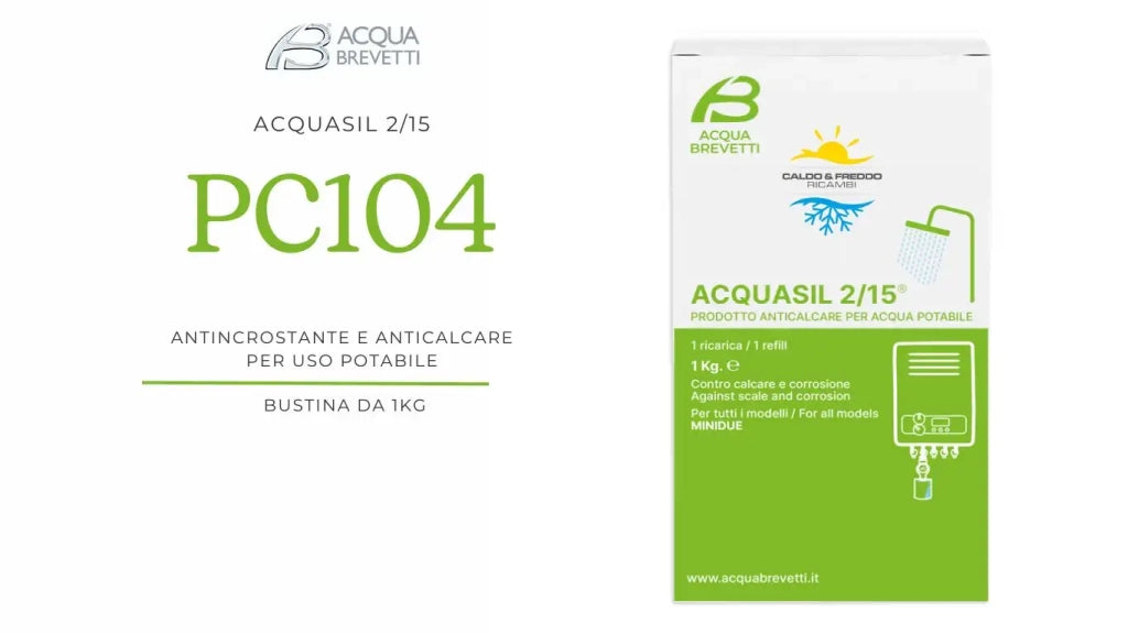 Acquasil 2/15® Liquido in sacca da 1000 gr per pompe dosatrici PC104 Acquabrevetti