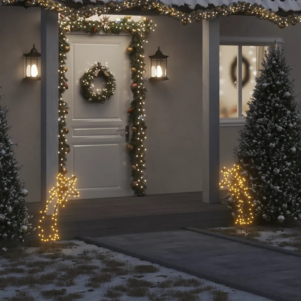 Luce Decorativa Natale con Picchetti Stella Cadente 80LED 62cm CFW8836817