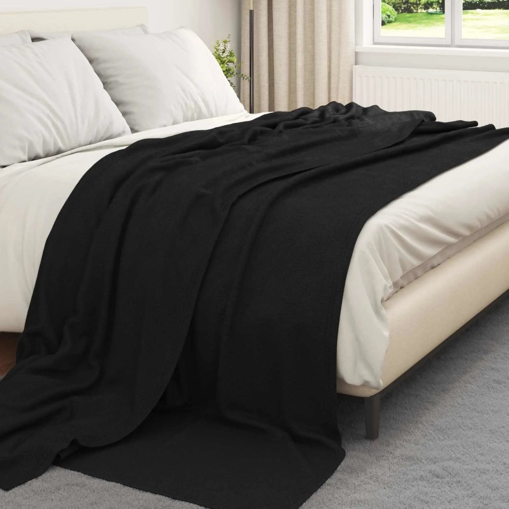 Coperta Nero 240 x 220 cm Panno 42017027