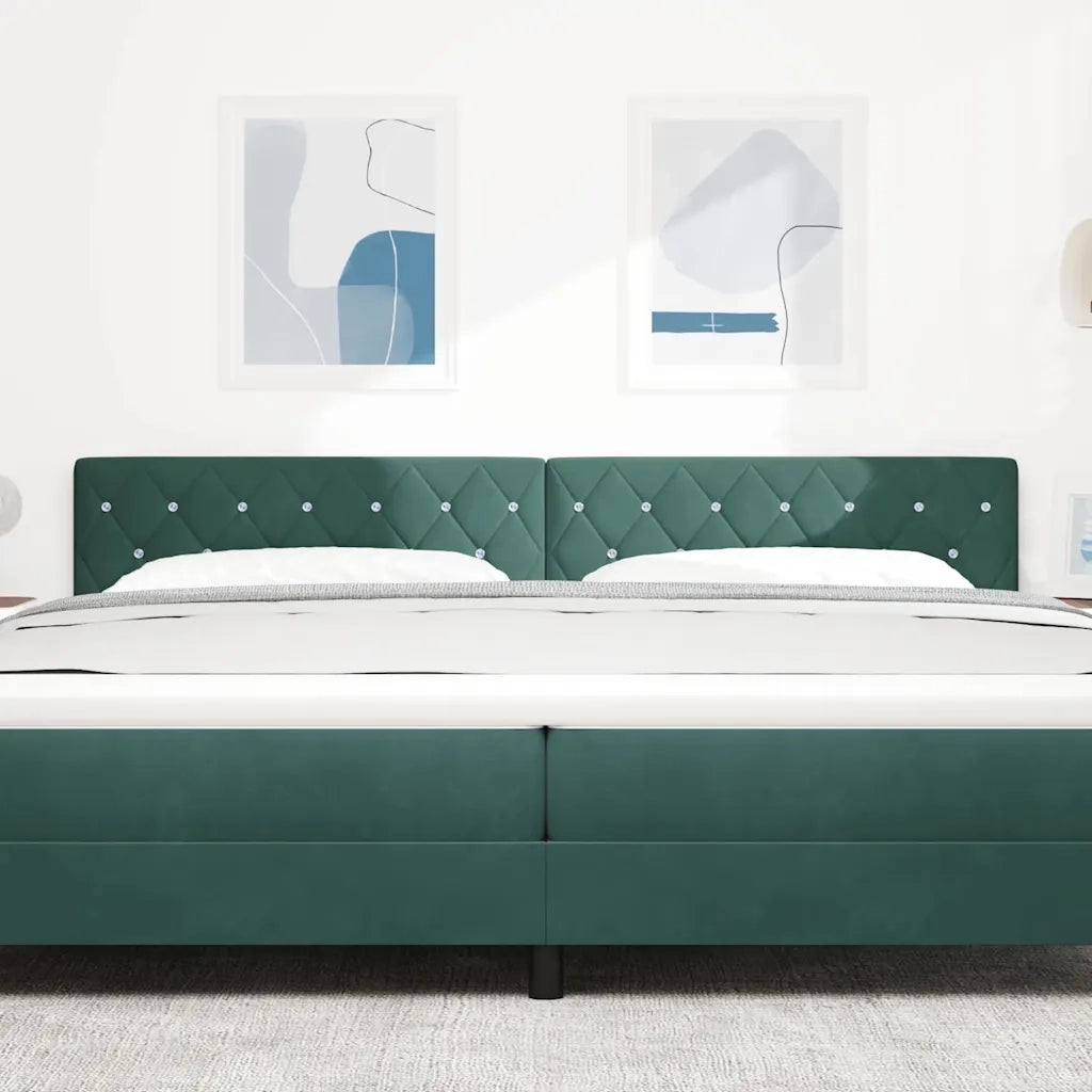 Testiera | Testata Verde Scuro 200 cm Velluto